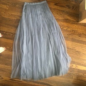 Anthropologie Tule Full length Skirt